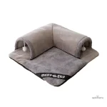 Zone de détente pour lapins heureux