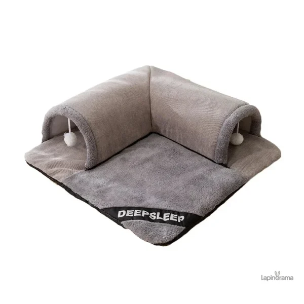 Zone de détente pour lapins heureux
