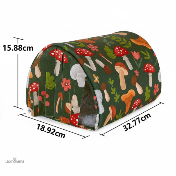 Niche confortable pour lapin avec abri caché