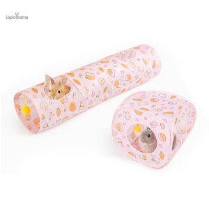 Tunnel pour lapin en tissu doux et résistant
