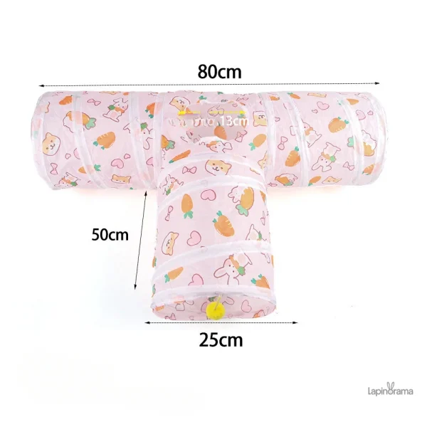 Abri ludique pour lapins, stimule l'activité physique