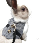 Veste en lapin noir élégante et chaleureuse