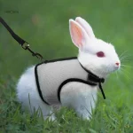 Manteau sans manches en fourrure de lapin doux